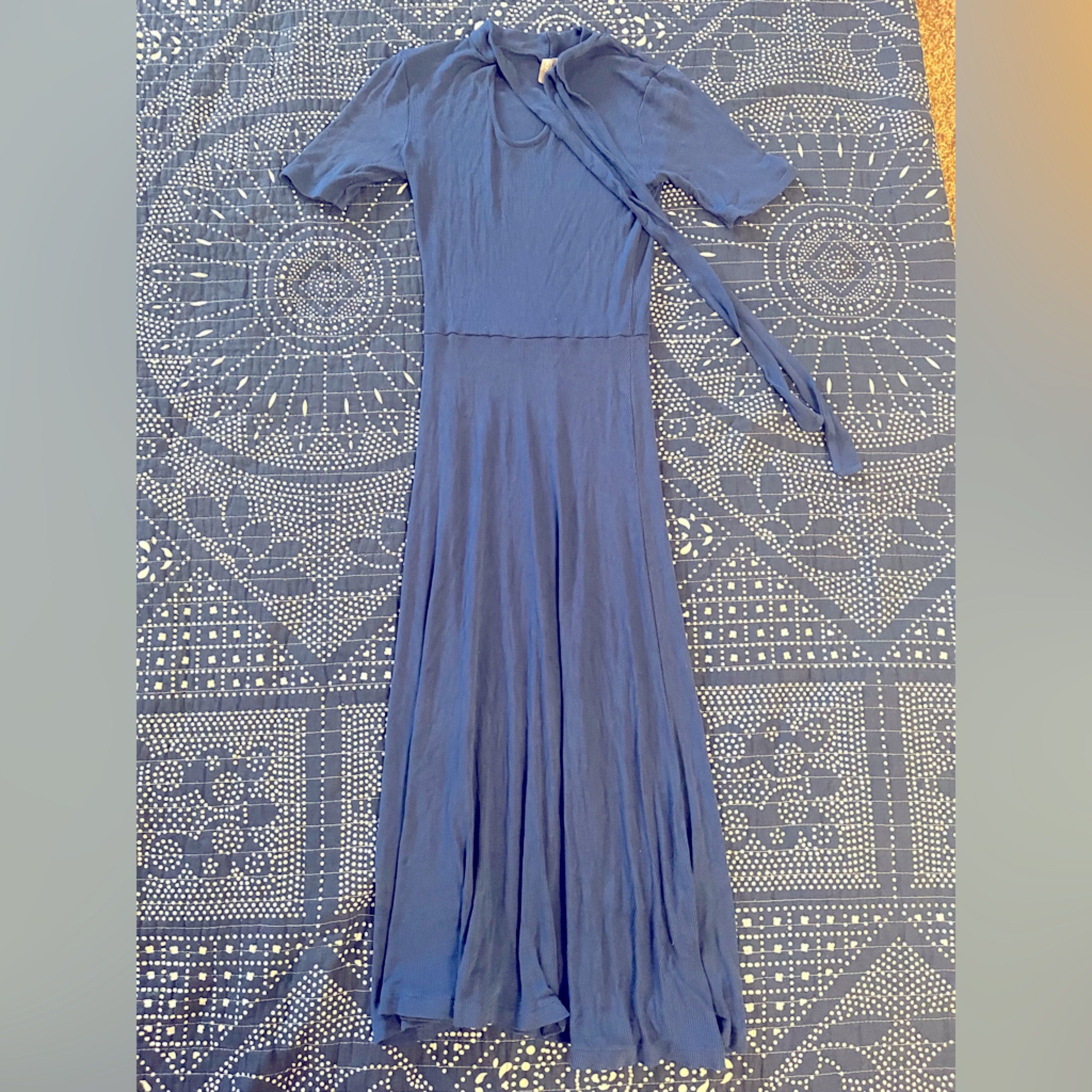 Asos Blue Midi Dress Mad Men
